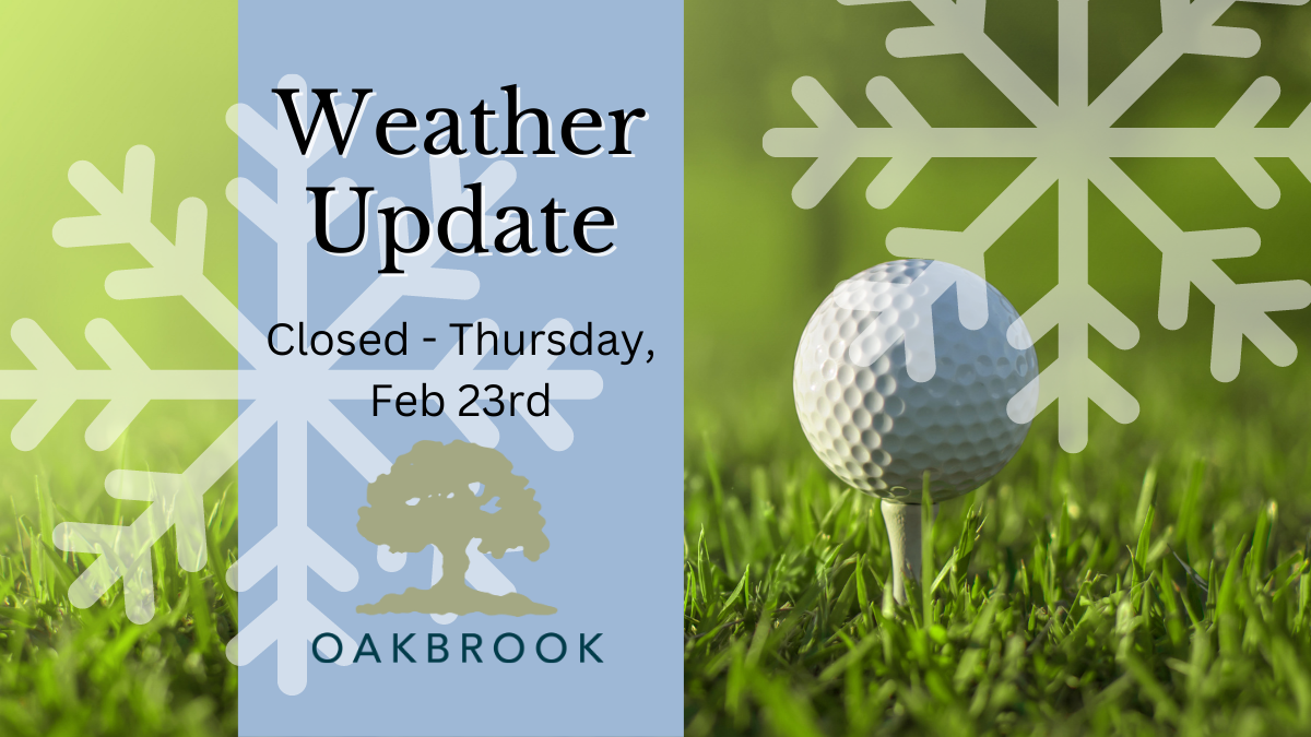 THE COURSE IS CLOSED DUE TO SNOW!